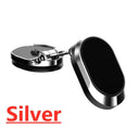 Car Phone Holder Mount: Strong Magnet 360° Rotation for iPhone Samsung  ourlum.com silver  