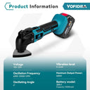 Yofidra Oscillating Multi Function Tool Electric Saw Trimmer Shovel Cutting Machine for Makita 18V Battery woodworking Tool  ourlum.com   