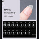 Petite Clear Acrylic Nail Tips Set Matte Finish Styling Kit