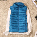 2023 New Women Sleeveless Slim Ultra Light Down Jacket