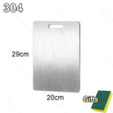 Thickened Stainless Steel Cutting Board Titanium Steel Antibacterial And Mildew-proof Household Cutting Board Kitchen Board 316