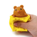 Pet Cheese Mouse Stress Ball Fun Squirrel Cup Fidget Toy