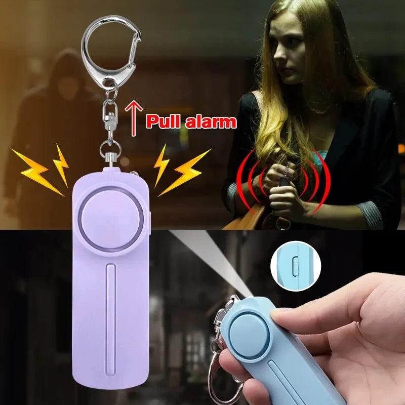 130dB Personal Safety Alarm Keychain: Reliable Alarm & Light  ourlum.com   