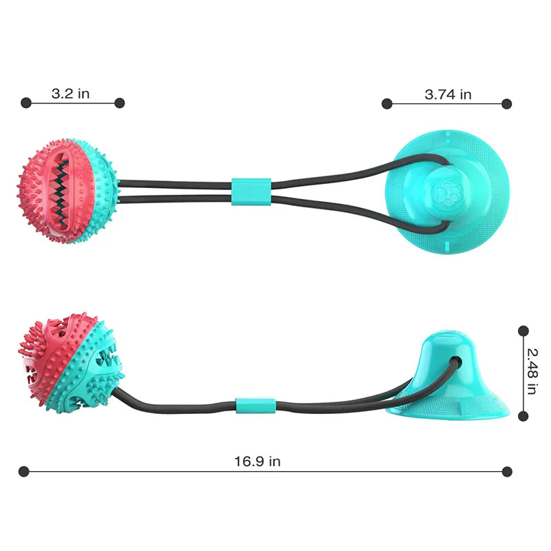 Interactive Dog Toy for Large Breeds: Teeth Cleaning, Anxiety Relief, Slow Feeder  ourlum.com   