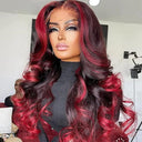 Vibrant Highlight Green Body Wave Lace Front Wig 100 Remy Hair