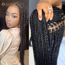 Kanekalon Synthetic Braided Lace Front Wigs for Style Options