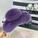 Crab Plush Fur Hair Clip: Trendy Accessory for Girls