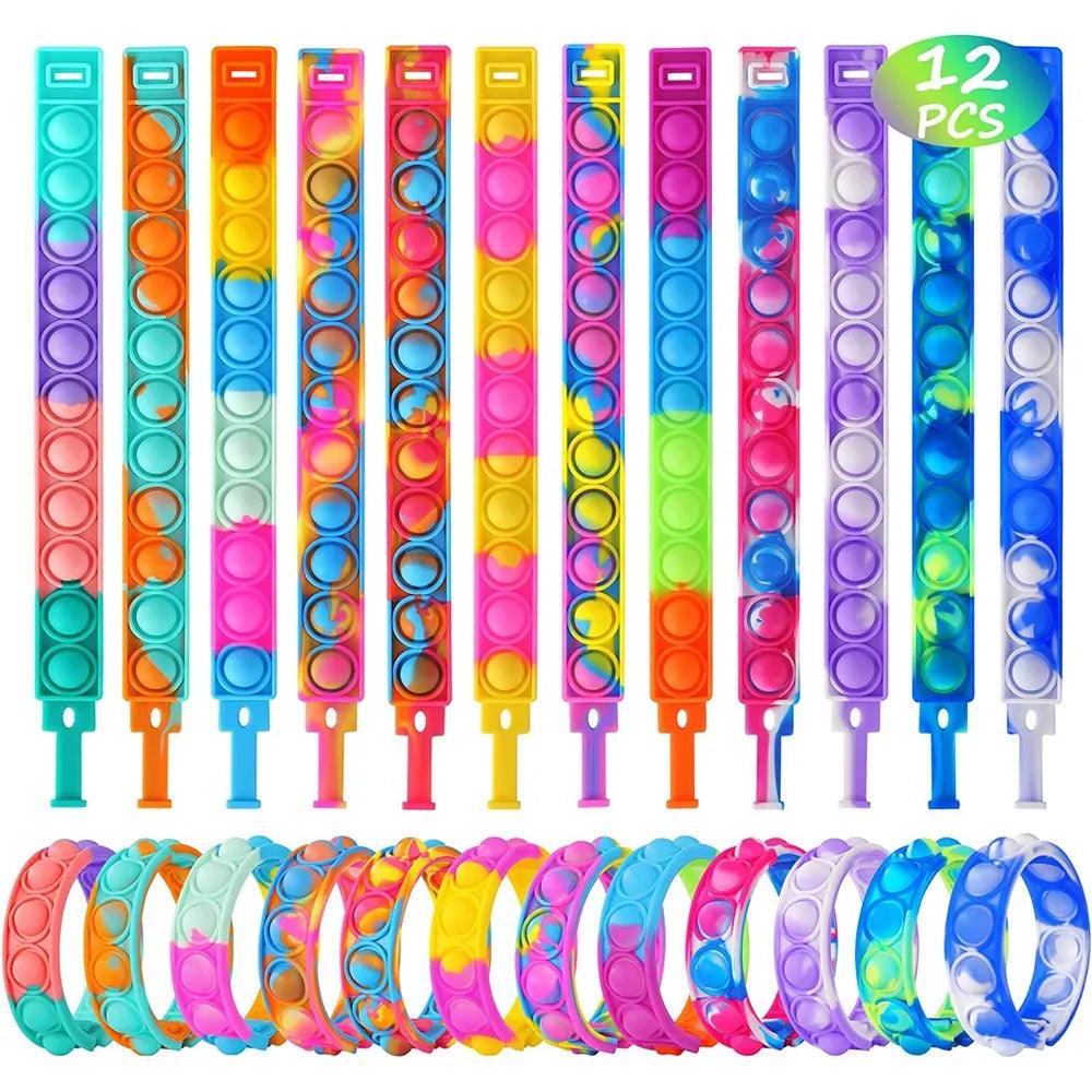 Fidget Pop Bracelet Bubble Sensory Stress Relief Kids Gifts  ourlum.com   