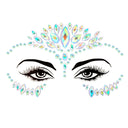 3D Sexy Face Tattoo Stickers Temporary Tattoos Glitter Fake Tattoo Rhinestones Masquerade for Women Party Face Jewels Tattoo  ourlum.com NO.39  