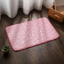 Absorbent Shower Bath Mat: Ultimate Water Absorption & Anti-Slip Safety  ourlum.com E-Pink 40x60cm 