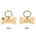 Personalized Stainless Steel Pet Tags: Customizable, High-Quality, Anti-lost, Unique Design  ourlum.com gold-1 40X21MM 