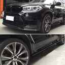 2pcs Gloss Black Carbon Fiber MP Style Side Skirt Extension For BMW F15 X5 F85 X5M F16 X6 F86 X6 M