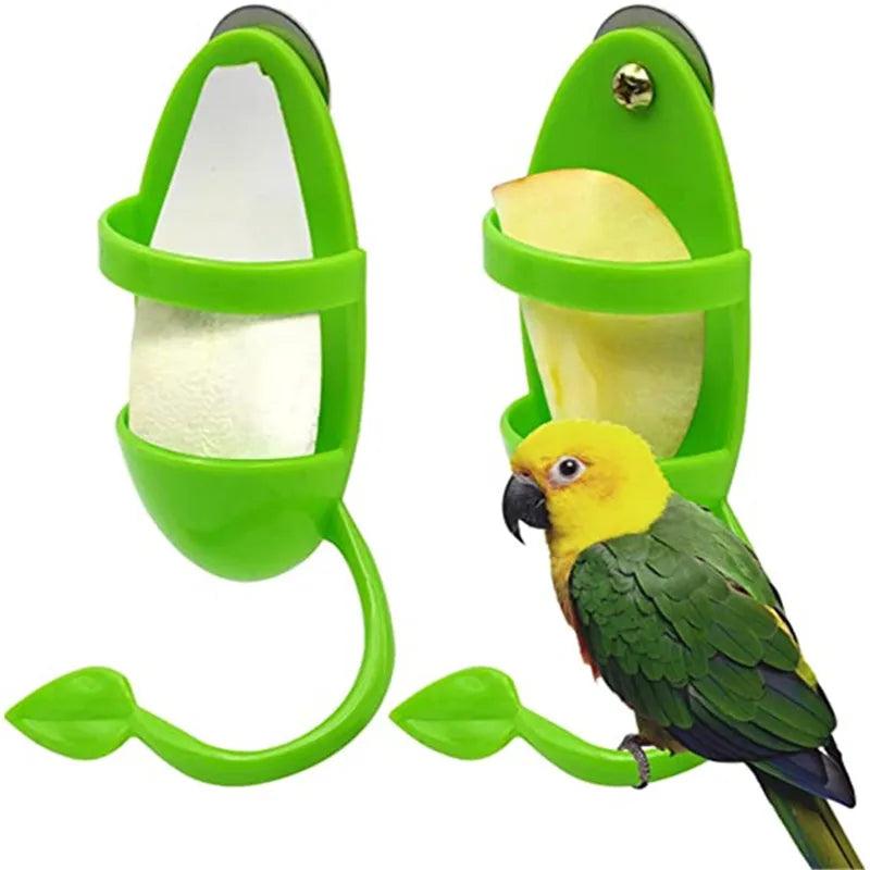 Parrot Feeder Hanging Cage Fruit Vegetable Container Bird Toy Holder  ourlum.com   