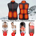 Women 9 Heated Vest Zones Electric Heated Jackets for Camping