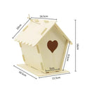 Wood Bird House Parrot Breeding Box: Natural Wood Resting Spot for Birds  ourlum.com C  