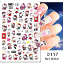 Adorable Cartoon Hello Kitty Nail Sticker Set for Nail Art