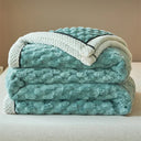 Winter Warm Blanket Skin-Friendly Striped Bedspread Throw