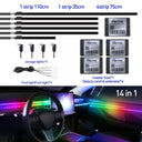 Streamer Car Ambient Lights Customizable RGB LED Symphony