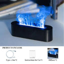 Flame Aroma Essential Oil Diffuser: Create Perfect Atmosphere with Aromatherapy  ourlum.com Black USB Cable CHINA