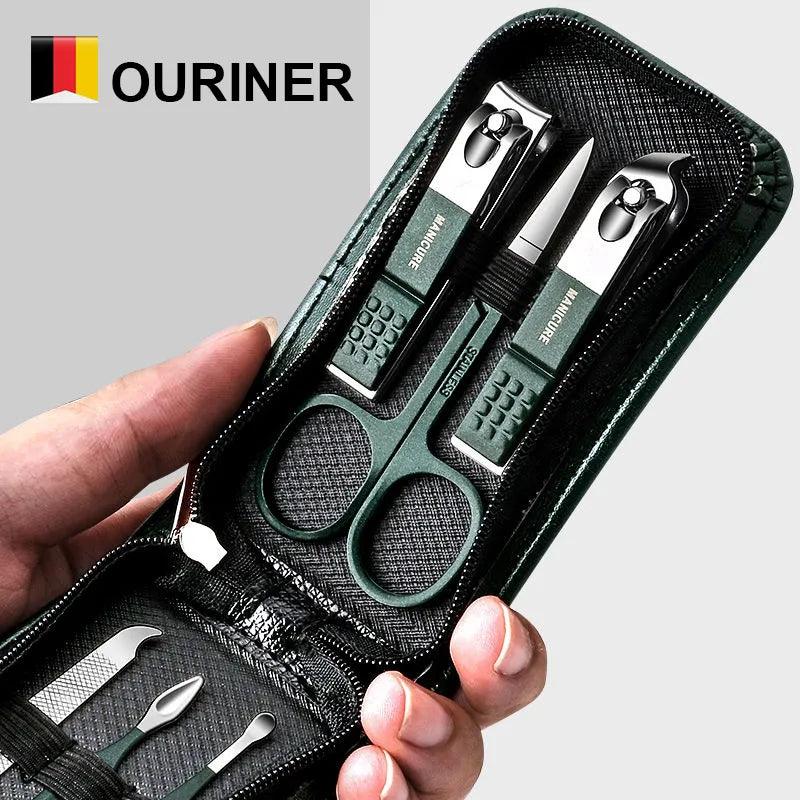 Luxury Manicure and Pedicure Kit with Bright Black Nail Clipper Set and Personal Care Tools  ourlum.com   