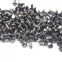 Metal Double Cap Rivets Studs for Leather Craft Bag Garments Hat Shoes  ourlum.com gunmetal 6 x 6mm 