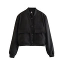 Willshela Women Stylish Bomber Jacket Trendy V-Neck Coat