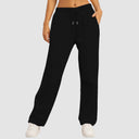 Women’s Drawstring Sweatpants Wide Straight Leg Casual Pants