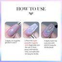 9D Cat Magnetic Gel Nail Polish Pink Purple UV Varnish