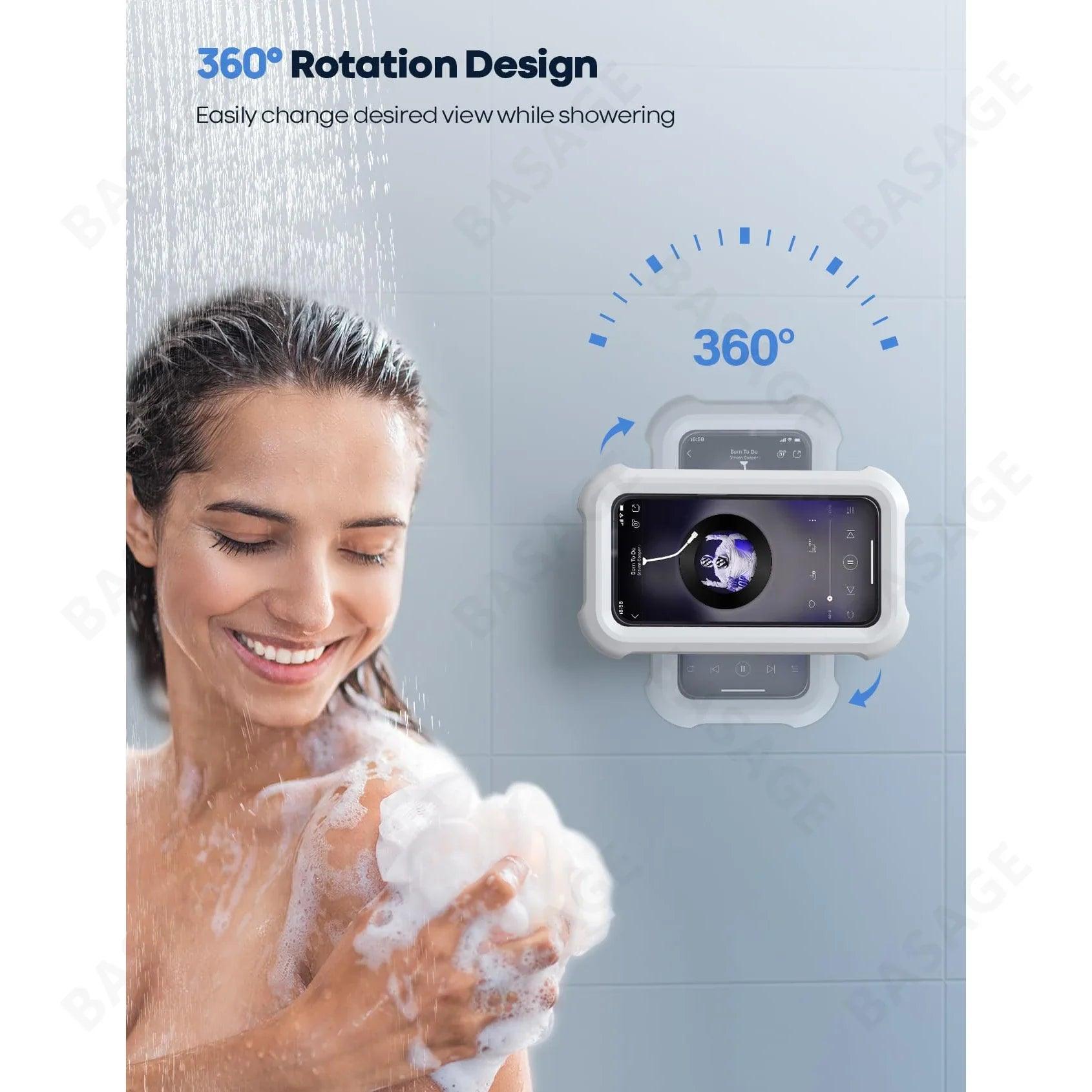 Waterproof Shower Phone Holder: Ultimate Rotation & Flexibility  ourlum.com   