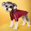 Waterproof Reflective Fleece Dog Coat with Hood: Keep Your Pet Stylish & Dry  ourlum.com   