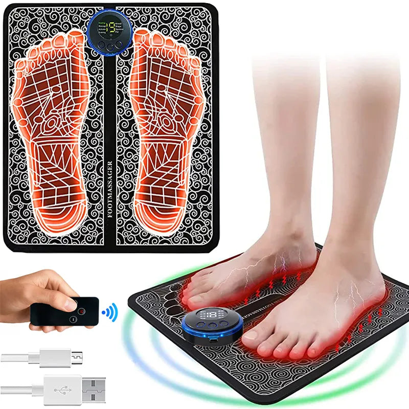 EMS Foot Massage Mat: Relax Sore Feet & Boost Circulation  ourlum.com   
