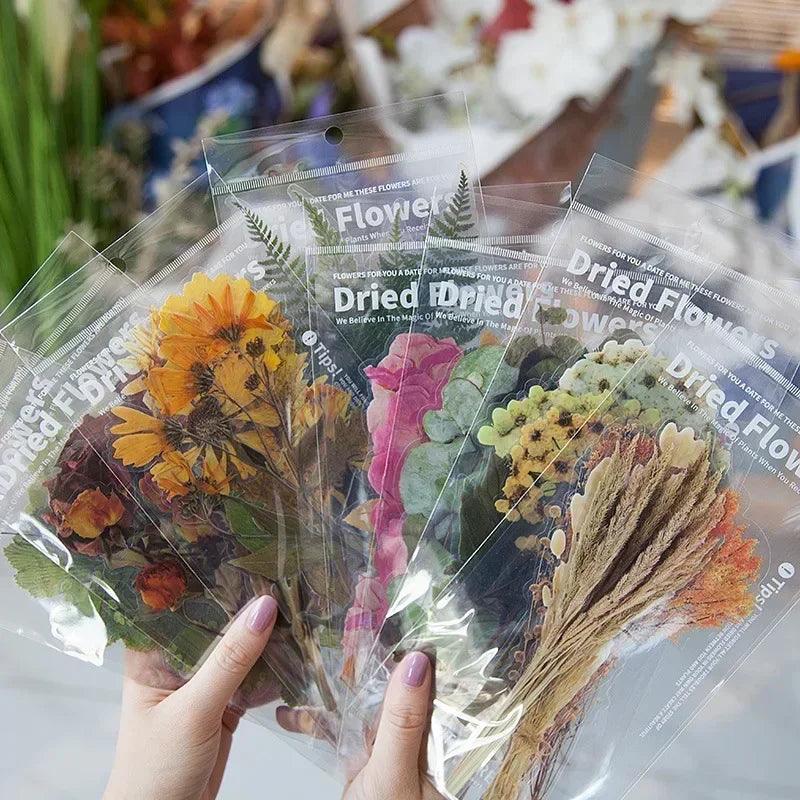 Vintage Dried Flower Sticker Set for Crafts & Journaling  ourlum.com   