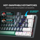 MACHENIKE K500-B61W Wireless Mechanical Keyboard 60% ANSI Layout