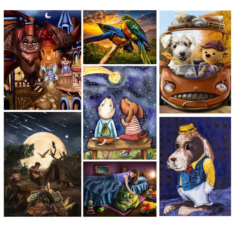 Dog Animals Jigsaw Puzzle Toy: Relaxation & Educational Gift for All Ages  ourlum.com   