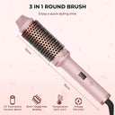 1.5 Inch Hair Curling Iron Brush Ceramic Thermal Brush Tool