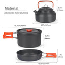 Aluminum Camping Cookware Set - Lightweight Outdoor Gear