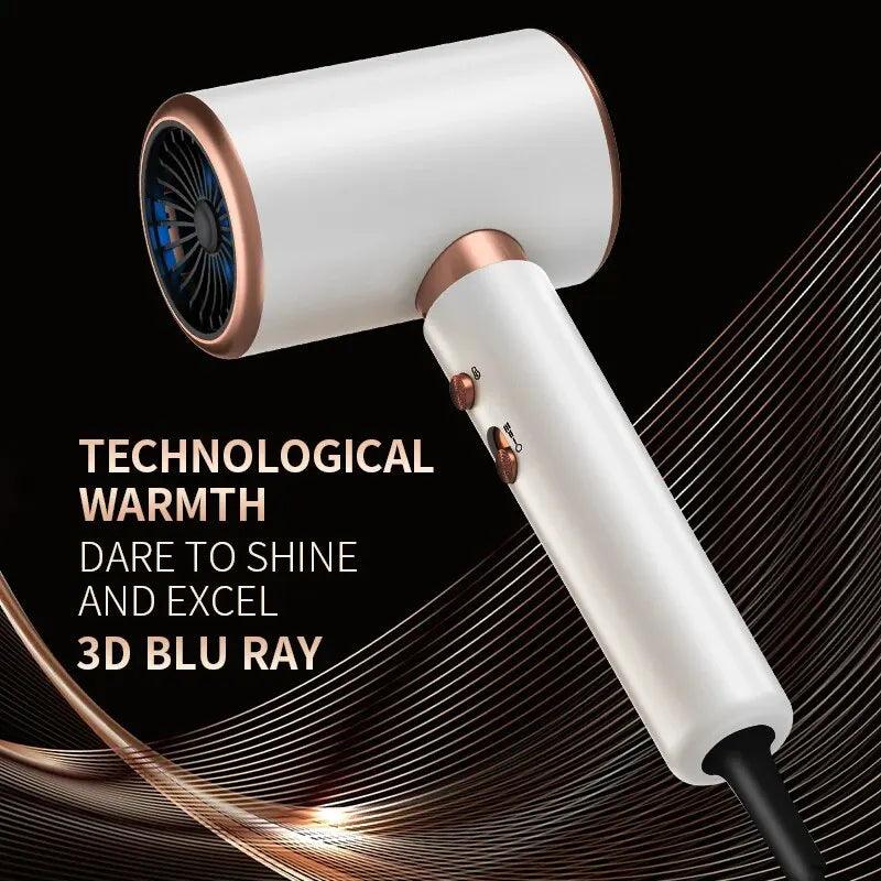 High-Speed Electric Hair Dryer: Efficient Drying, Low Noise, Constant Temperature.  ourlum.com   