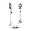 Safety Chain Silver Plated Beads Classic Safety Chain Charm