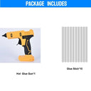 Cordless Hot Glue Gun With Anti-Scald Nozzle And 10 Sticks