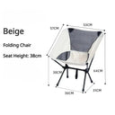 Portable Camping Moon Chair Outdoor Detachable Seat Ultralight