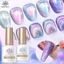 9D Cat Magnetic Gel Nail Polish Pink Purple UV Varnish