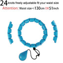 Adjustable Sport Hoops for Waist Exercise & Weight Loss  ourlum.com 24 sections blue  