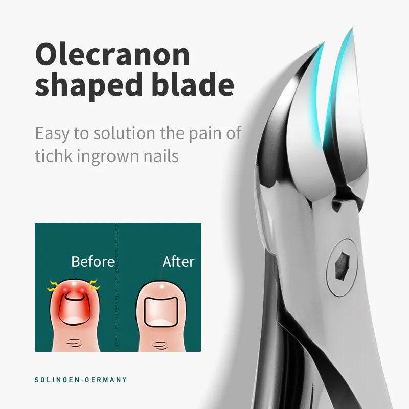 MR.GREEN Toenail Clippers Nail Cutters Professional Pedicure Paronychia Tools Anti-Splash Manicure Sets Stainless Steel  ourlum.com   