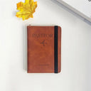 Vintage RFID Passport Holder Stylish PU Leather Wallet