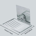 Stainless Steel Bathroom Soap Rack Wall Hanging Drain Shelf