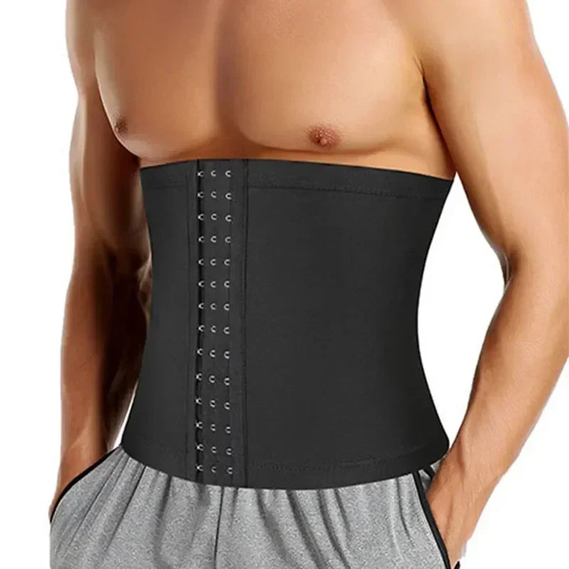 Men's Sauna Waist Trainer Corset Shaper for Fat Burning & Tummy Control Gym Wear