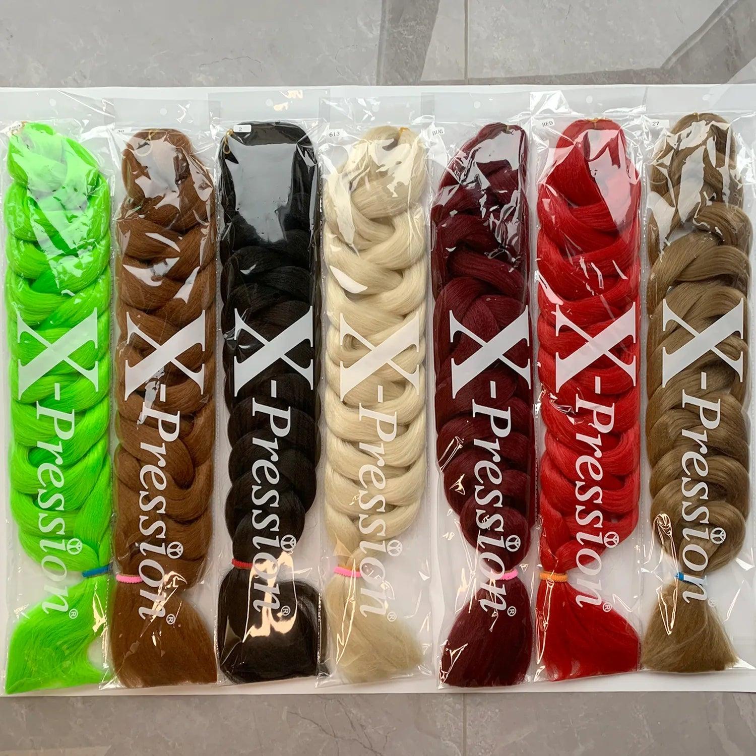 Xpression Jumbo Braiding Hair: Premium Kanekalon Extensions for Stylish Black Women