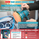 Cordless Eccentric Car Polisher 8 Gears Adjustable Speed