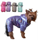 Winter Dog Waterproof Jumpsuit Cozy Coat for Small Breeds