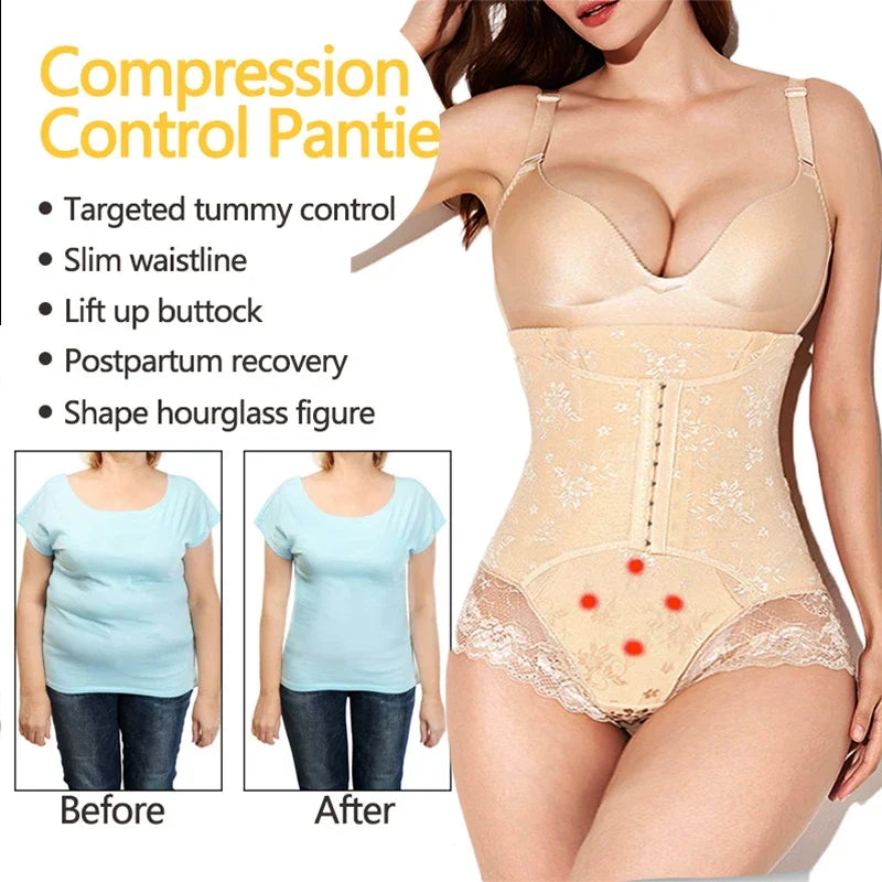 Slimming High Waist Body Shaper Panties for Tummy Control and Enhanced Curves